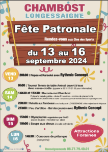 affiche fête patronale 2024