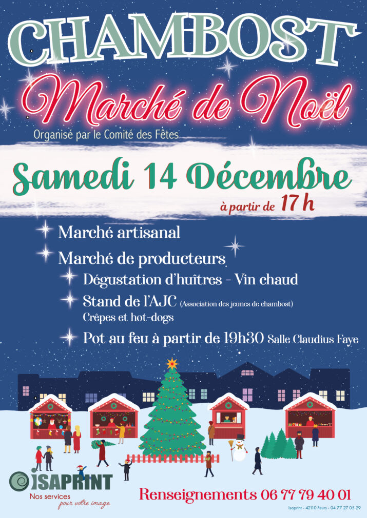 affiche marché noel 2024