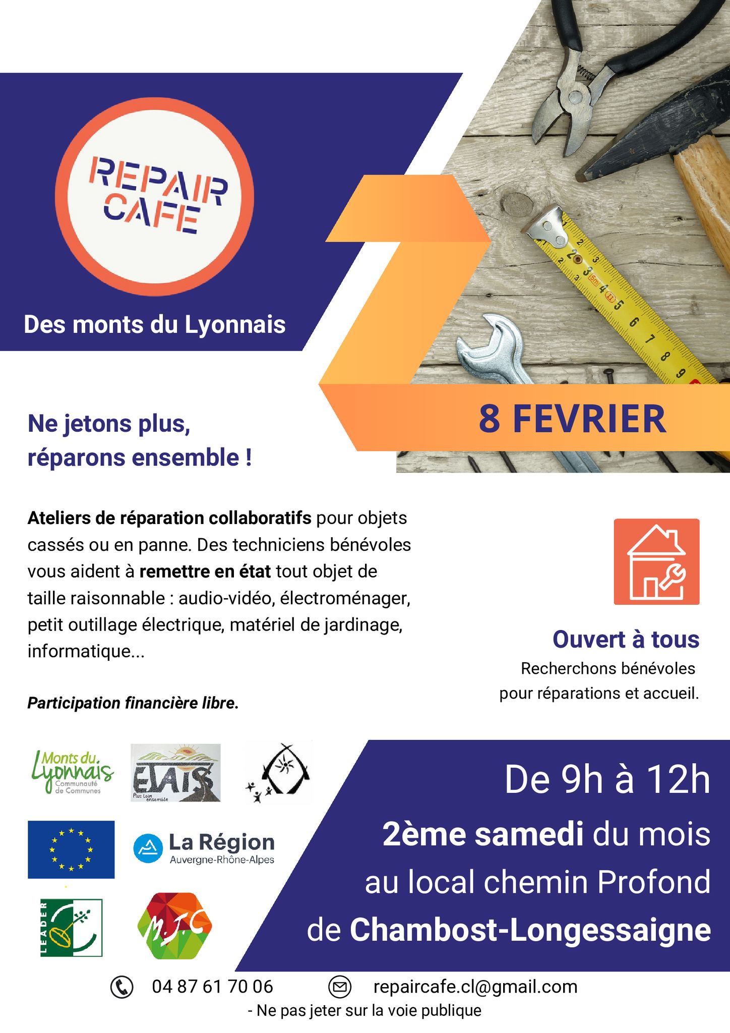 repair cafe 8 fevrier 2025