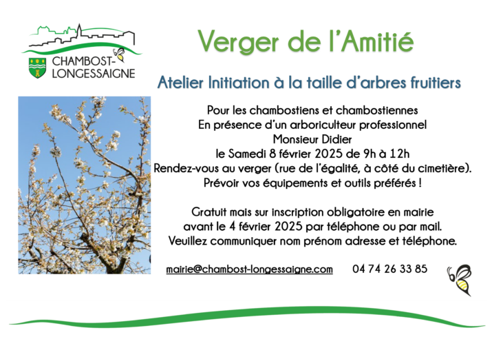 verger atelier taille fruitiers